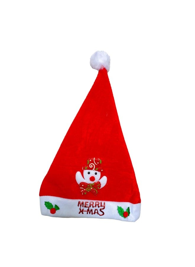 Sesonby 2 Pcs Soft Toy Christmas Caps Santa Caps X-Mass Caps Santa Claus Hat, Merry Christmas Party Cap, Hat for Christmas/Xmas Party Santa Hat Santa Claus Costume Design May Vary - Image 2